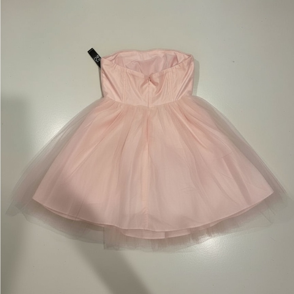 New York & Company Strapless Pink Tulle Dress - Picture 6 of 6